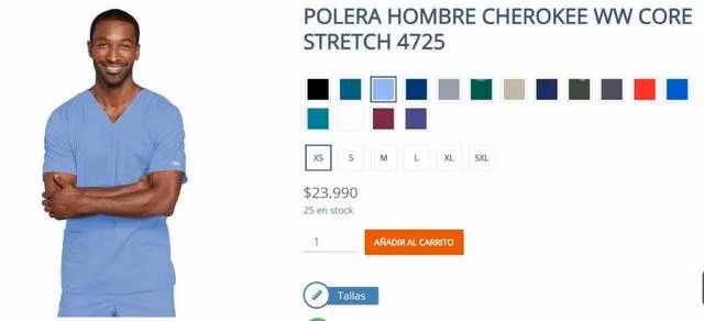 Polera hombre cherokee xl