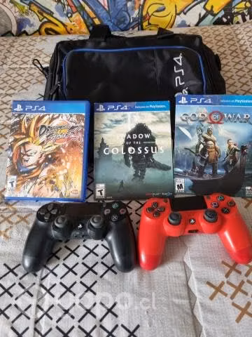 Play 4 slim 1tb con accesorios y juegos