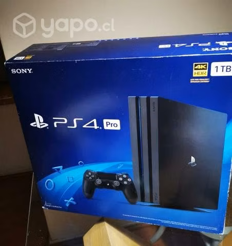 Ps4 Pro de 1TB con 2 controles 1 solo uso.