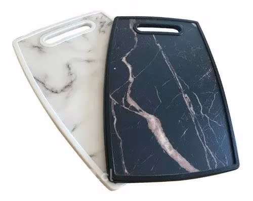 Tabla Cortar Plástica Profesional Diseño De Mármol