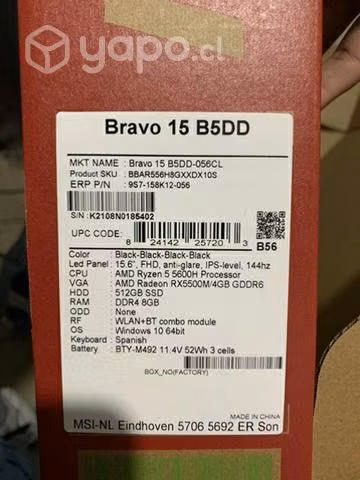 Oferta!!! Computador gamer !!! Msi bravo 15 nuevo - Imagen 4