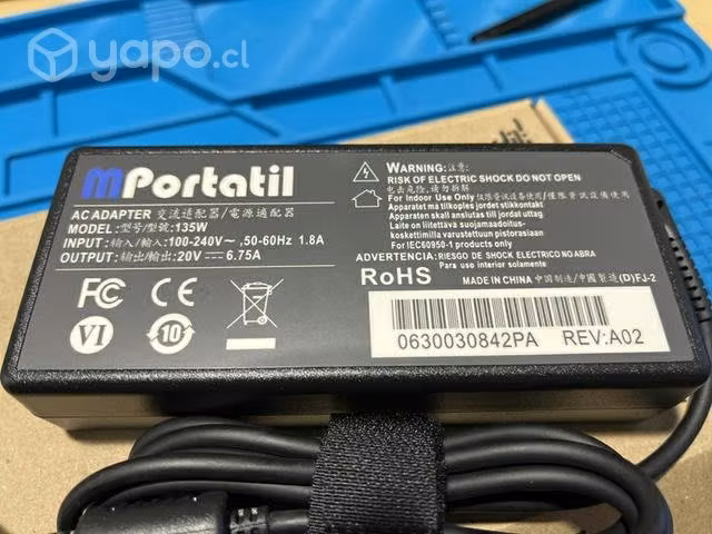 Cargador para Lenovo legion 20v, 6,75a, 135w