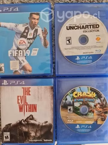 PS4+2 Joystick+4 juegos y VR
