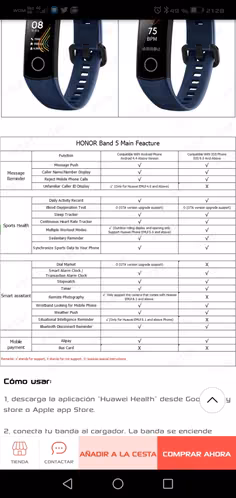 Smartband Honor Band 5 (Nueva - smartwatch) - Imagen 6