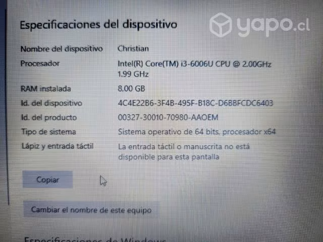 Notebook Asus X441U
