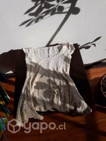Polera beige talla M umbrale - Imagen 2