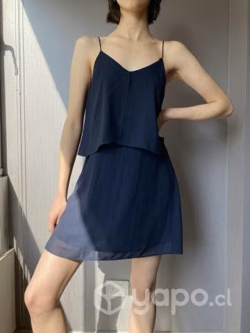 Vestido Mango azul marino