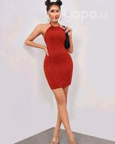 Vestido jaspeado