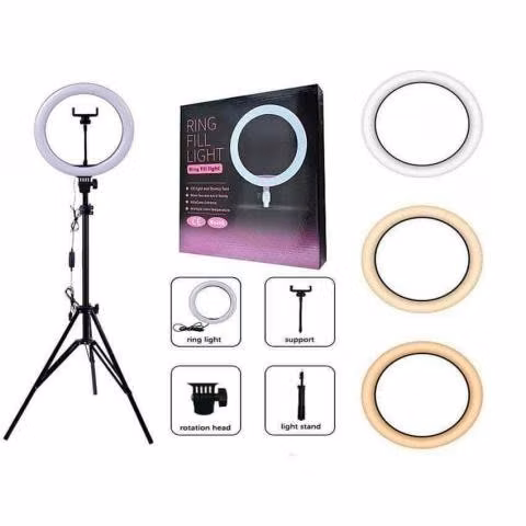 Aro De Luz 26 Cm Con Tripoide