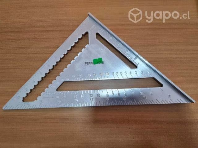 ¡¡ escuadra triangular de aluminio 12"