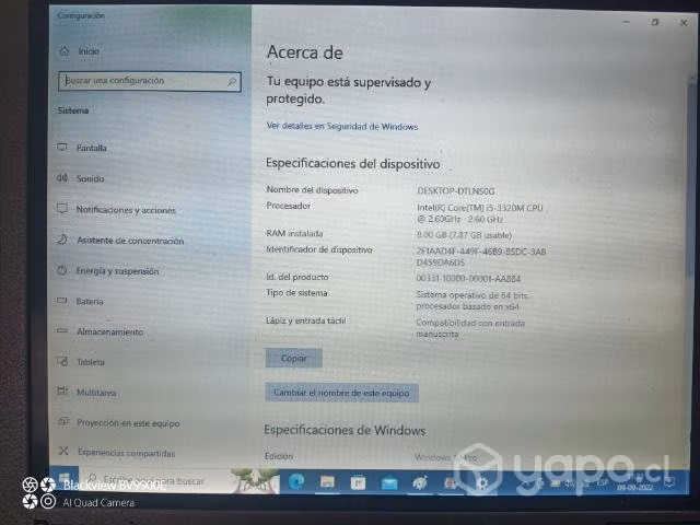 Toughbook i5 2 baterías disco SSD a prueba d golpe - Imagen 5