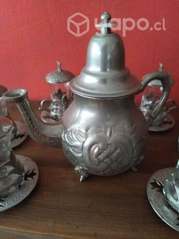Tetera y tasas de té turcas originales. ¡Imperdibl