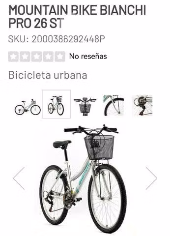Bicicleta urbana bianchi