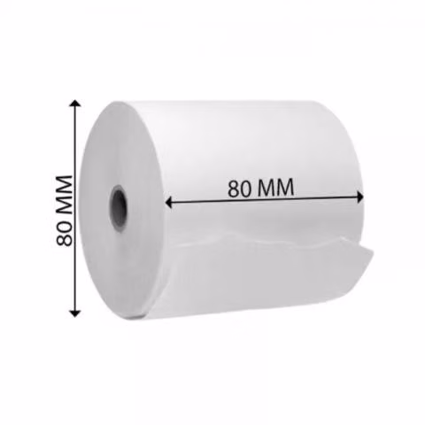 50 Rollos De Papel Térmico 80mm X 80 Mm Boletas
