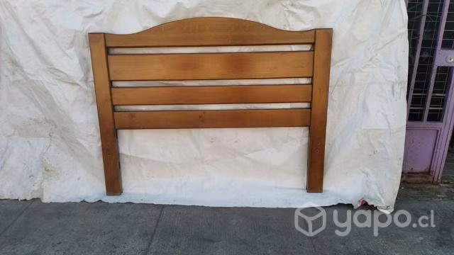 Respaldo Cama 2 plaza de madera