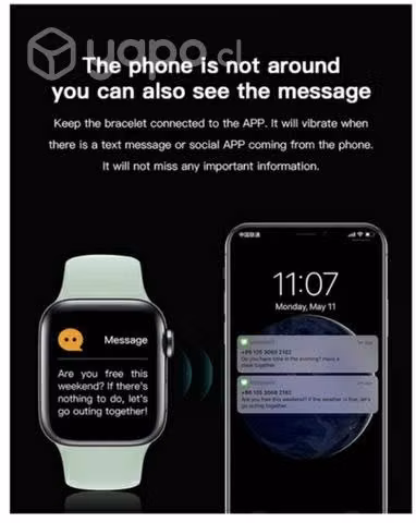 Reloj inteligente smartwatch bluetooth x7 fit pro