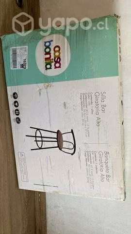 Se vende silla bar giratoria caja sellada