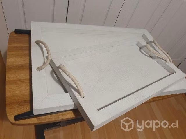 2 bandejas de madera