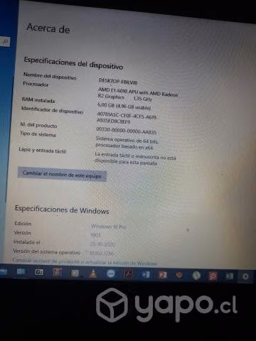 Notebook en Buen estado