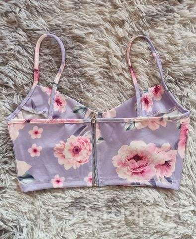 Top floreado satin - Imagen 2