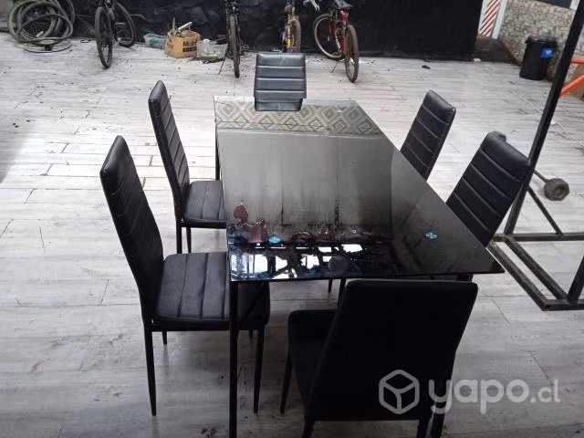 Comedor de vidrio perfectas condiciones - Imagen 2