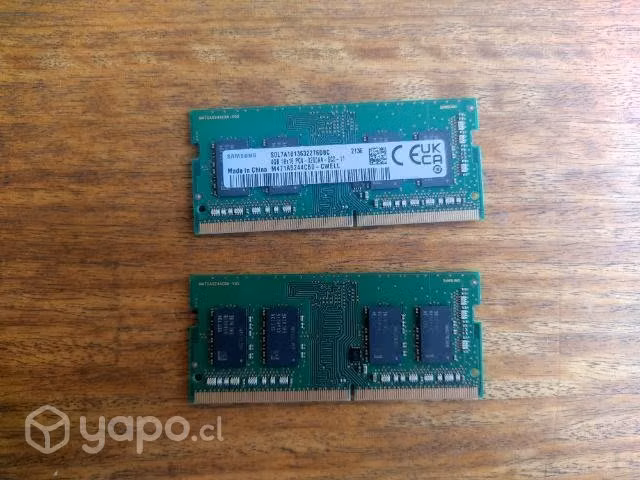 Memorias RAM DDR4 4GB 3200MHz SO-DIMM