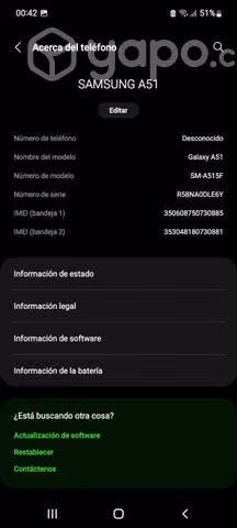 Samsung galaxy a 51