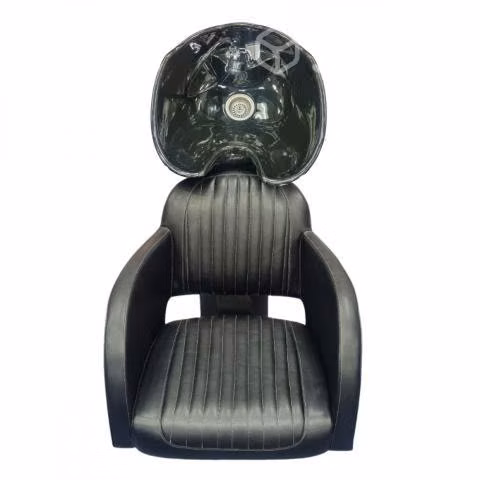 Silla en cuero con lavapelo e139 - Imagen 2