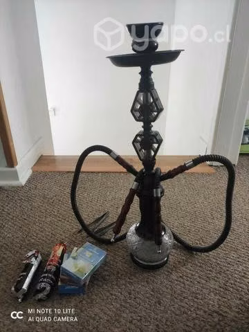 Hookah 50 cm con dos mangueras