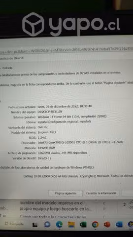 Notebook Dell 3493