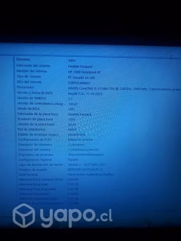 Laptop hp