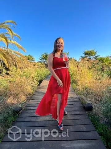 Vestido formal rojo