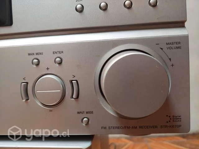 Receiver, home theater sony str-k670P 5.1 y sub.