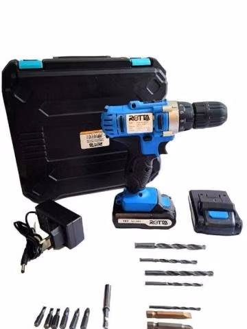 Taladro Inalámbrico 18V - 2 Baterias y Accesorios