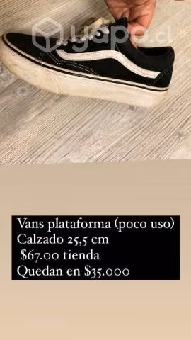 Zapatillas vans plataforma