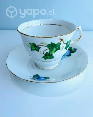 Duo armado de té de porcelana