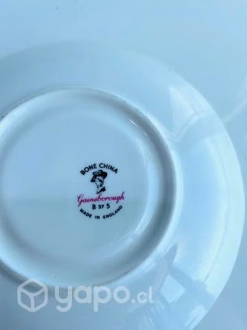 Duo armado de té de porcelana