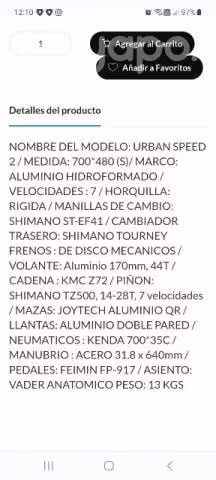 Bicicleta Totem 7 velocidades nueva - Imagen 2