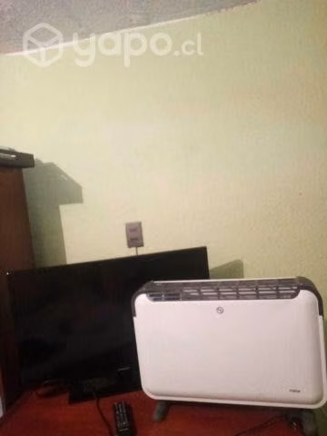 tv y calefactor electrico