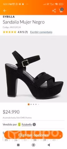 Zapatos sandalias altas tacón - Imagen 4