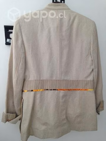 Chaqueta lino talla S, metros Tobalaba y Colón