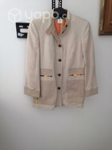 Chaqueta lino talla S, metros Tobalaba y Colón