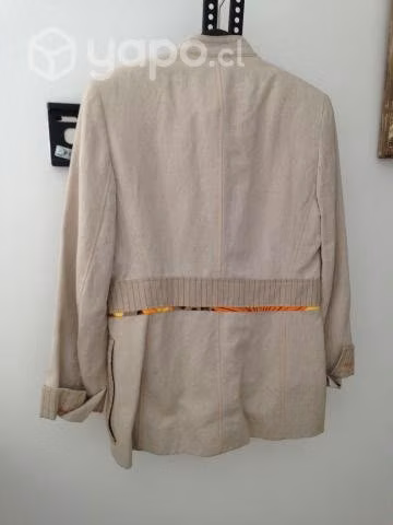 Chaqueta lino talla S, metros Tobalaba y Colón