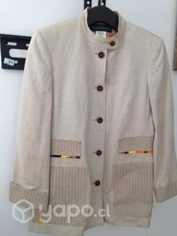 Chaqueta lino talla S, metros Tobalaba y Colón
