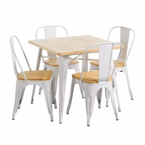 Mesa Tolix Comedor 70x70cm Pub, Personalizable