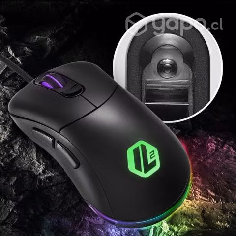 Mouse Sharkoon Light² 100 - RGB 6 Botones 5000DPI