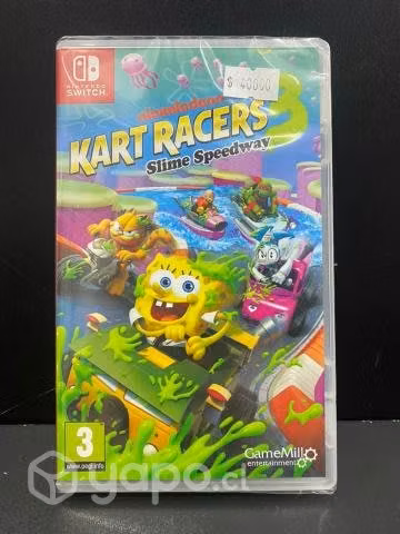 Nintendo switch Nickelodeon kart racers slime