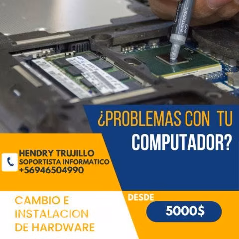 Soporte informatico / formateo notebooks / gamer /