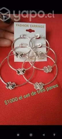 Aros y lápiz delineador café