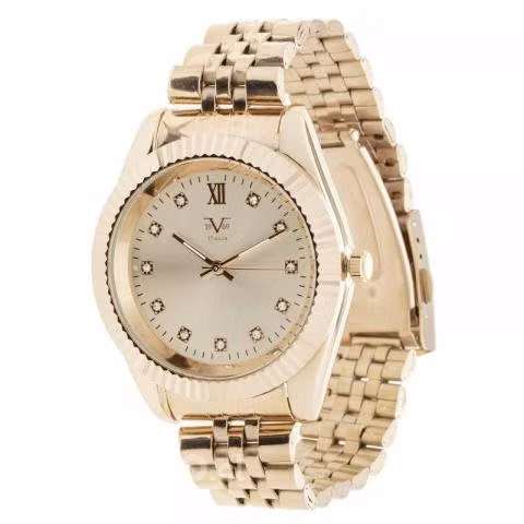 Reloj 19V69 color oro rosa mujer